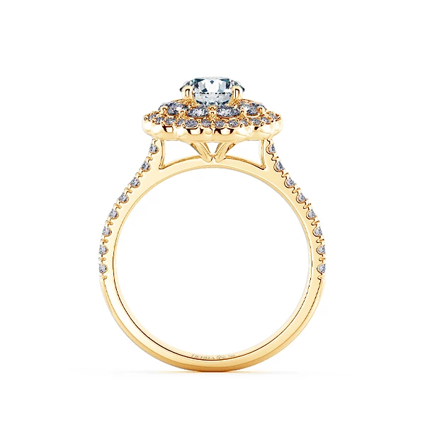Floral Double Halo Engagement Ring NCH2304 5